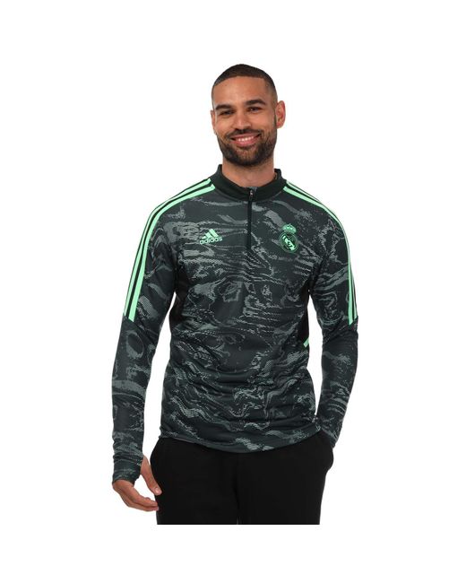 Adidas Green Real Madrid Condivo 22 Training Top for men