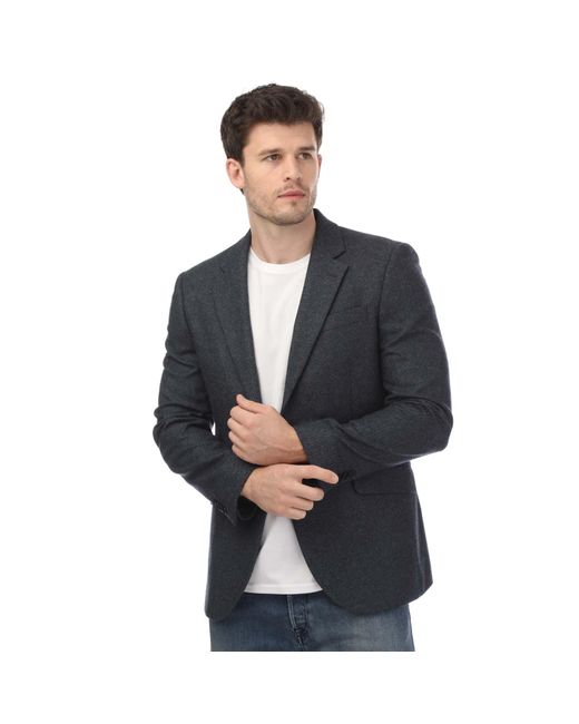 Ted Baker Blue Arthurj Woold Blend Twill Jacket for men