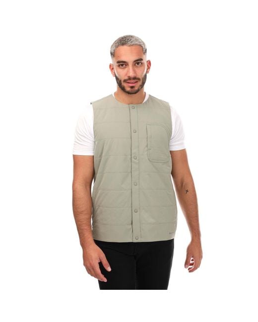 Snow Peak Gray Flexible Insulated Vest for men