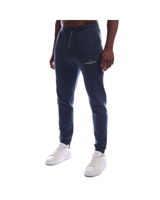 Emporio Armani Blue Jersey Joggers for men
