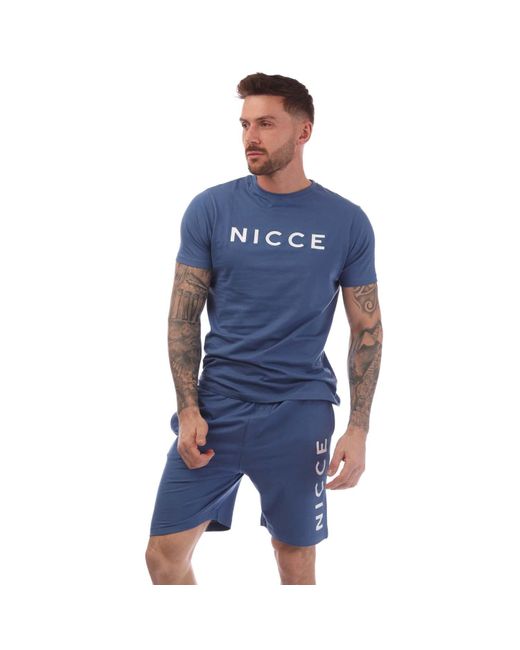 Nicce London Blue Rowan Lounge Set for men