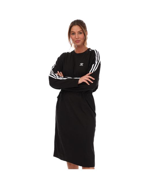 Black adidas dress long sleeve hotsell