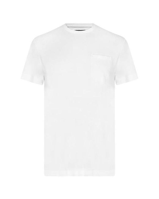 Howick White Crewneck T-shirt for men