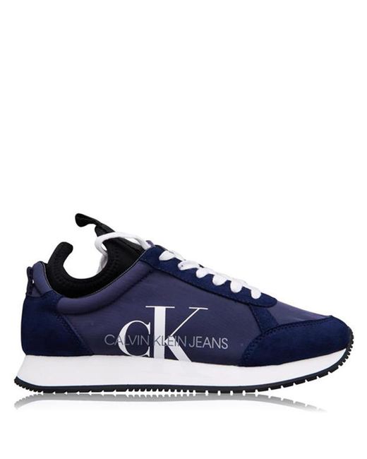 Calvin Klein Blue Josslyn Low Up Trainers