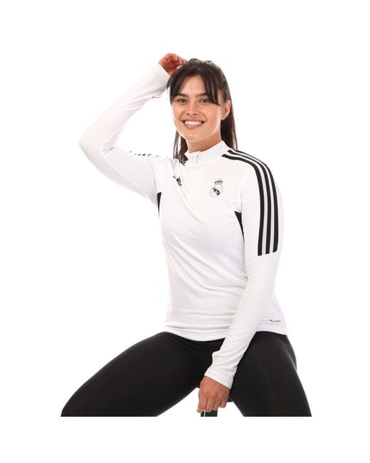 Adidas White Real Madrid Condivo 22 Training Top