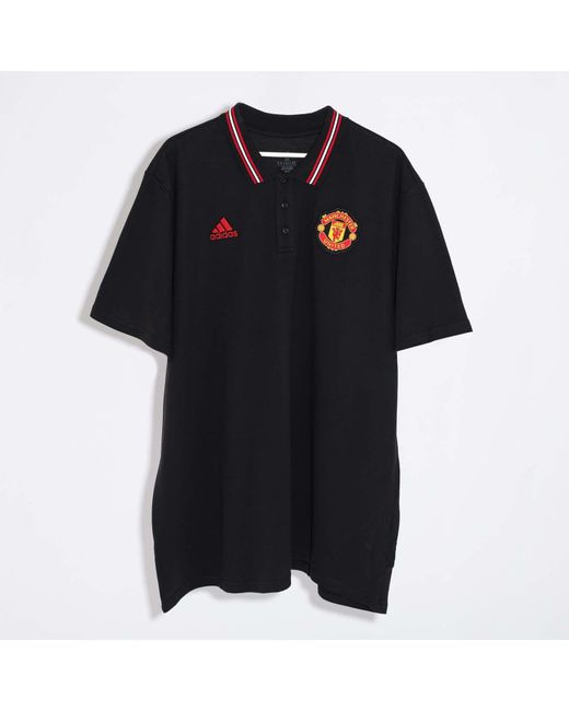 Adidas Black Manchester United Dna Polo for men