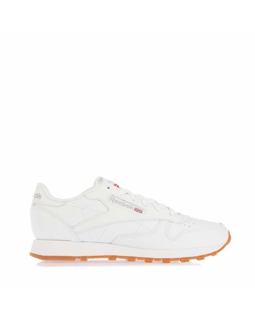 Reebok White Classic Leather Trainers