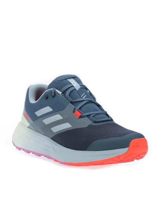 Adidas Blue Terrex 2 Flow Trail Shoes for men