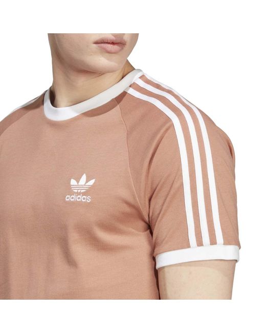 Adidas Originals Pink Adicolor Classics 3-stripes T-shirt for men
