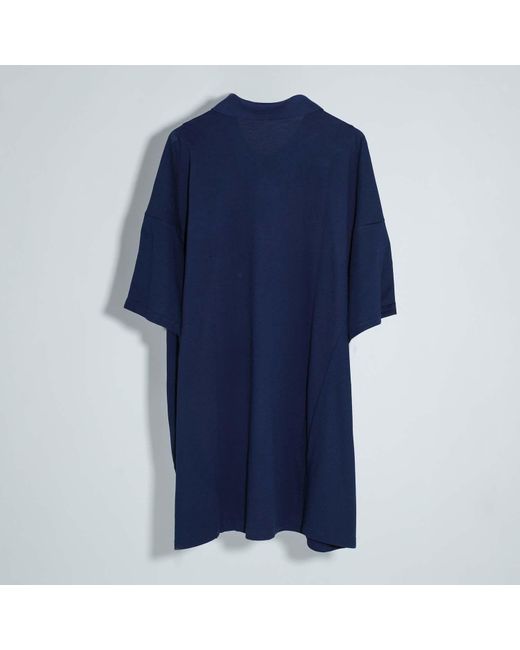 Adidas Blue Italy Tiro 23 Cotton Polo Shirt for men