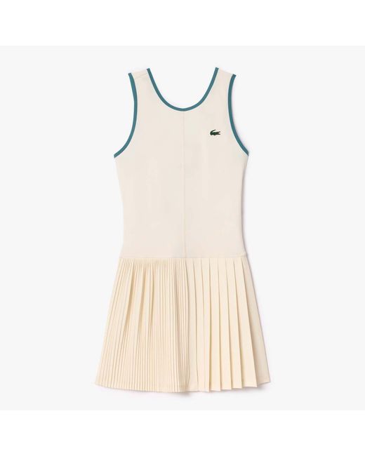 Lacoste Natural Ultra Dry Tennis Dress With Removable Liner