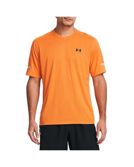 Under Armour Orange Tech Utility Short Sleeve T-Shirt for men