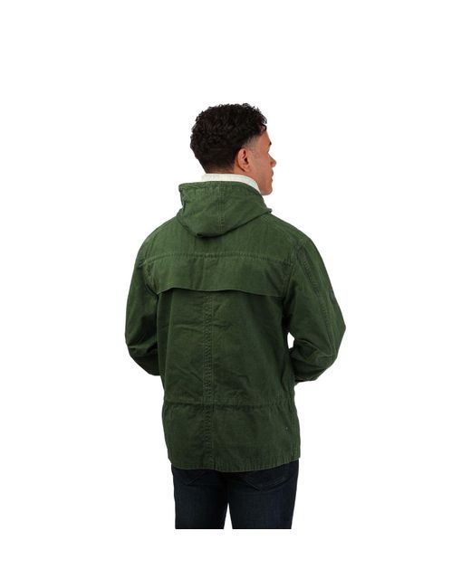 Pretty Green Green Nautical Smock Jacket for men