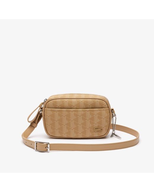 Lacoste Natural Daily Lifestyle Monogram Slim Crossover Bag