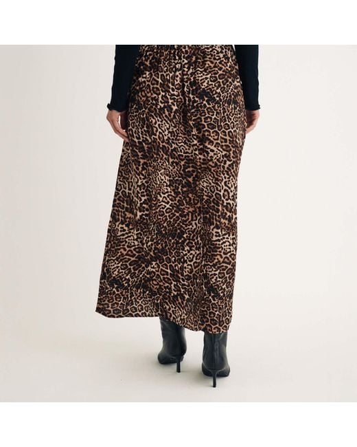 Nobody's Child Brown Nobodys Leopard Print Maxi Skirt