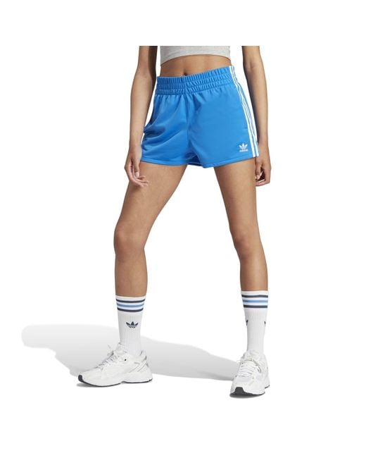 adidas Originals Adicolor 3 Stripes Shorts in Blue Lyst UK