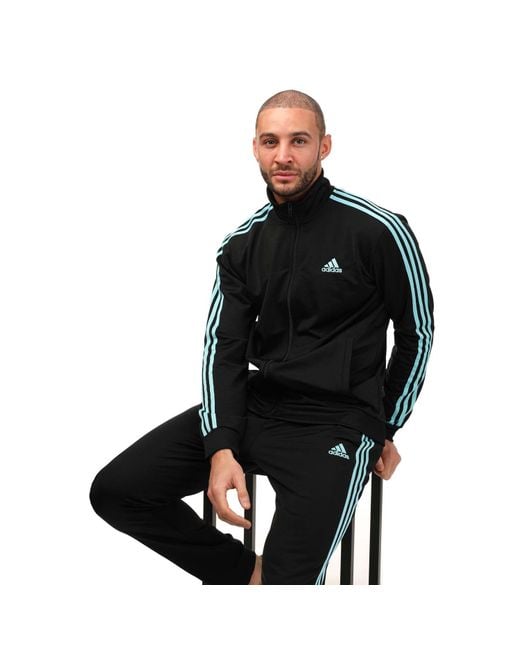 Adidas Black 3-stripes Tracksuit for men