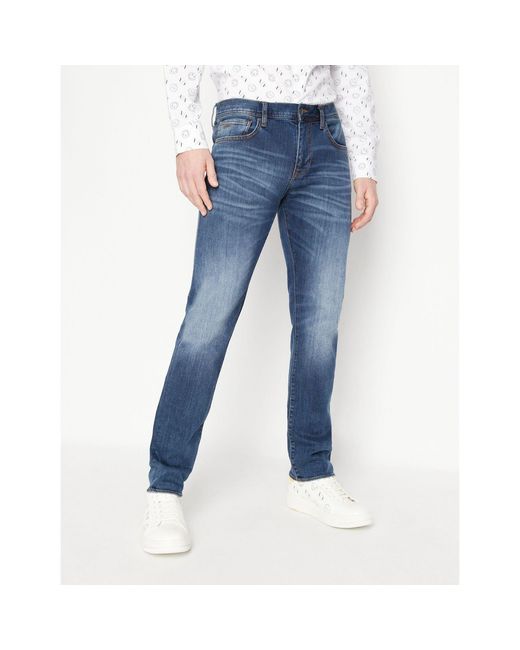 ARMANI EXCHANGE Blue J13 Slim-Fit Jeans for men