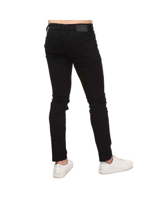 DIESEL Black Thommer-X Slim Jeans for men