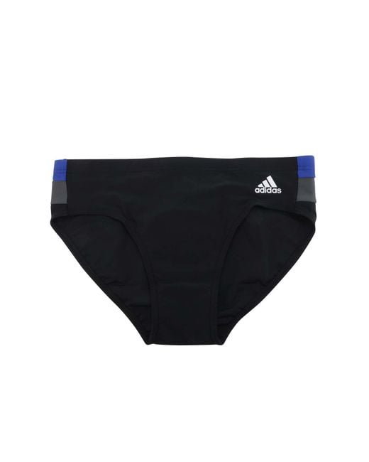 Adidas Black Colourblock Swim Trunks for men