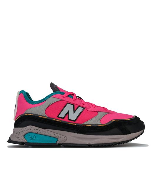 New Balance Pink X Racer Trainers