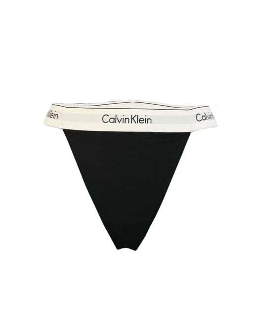 Calvin Klein Black Modern Cotton String Thong