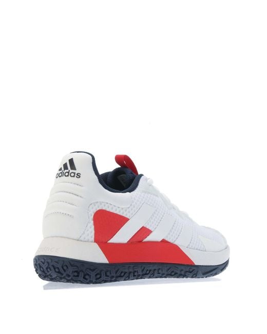 Adidas White Solematch Control Oc Tennis Shoes for men