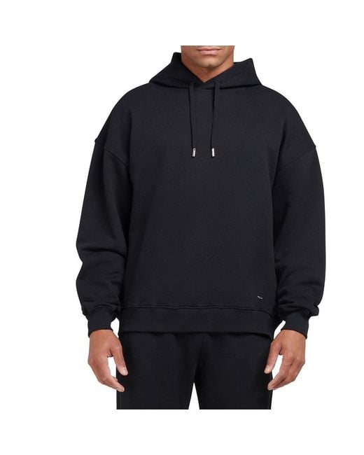 Mallet Black Loopback Graphic Hoodie for men