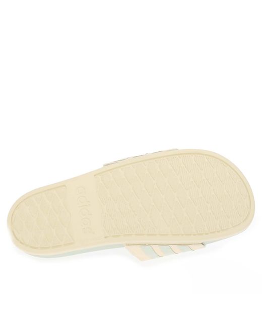 Adidas White Adilette Comfort Slide Sandals