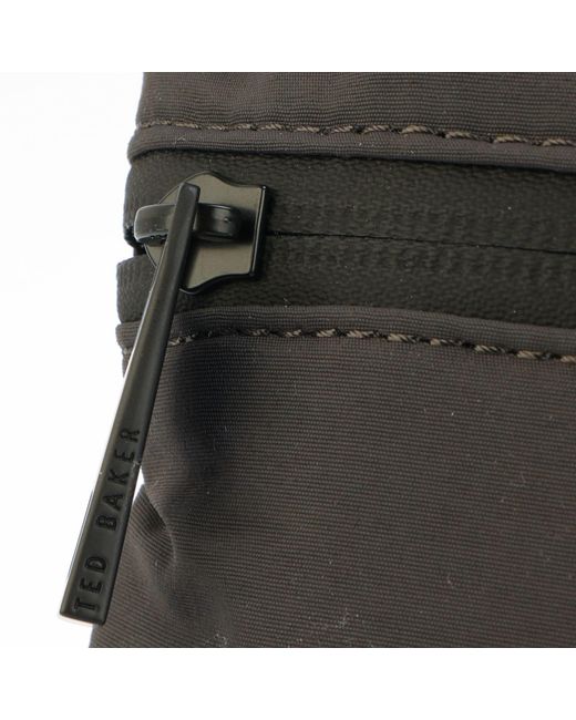 Ted Baker Black Crayve-paper Touch Nylon Backpack for men