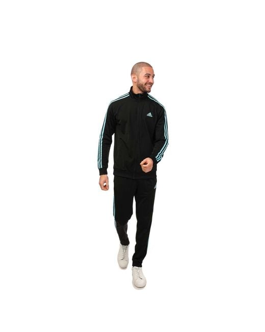 Adidas Black 3-stripes Tracksuit for men