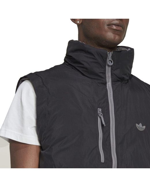 Adidas Originals Gray Rifta Down Regen Puffer Jacket for men