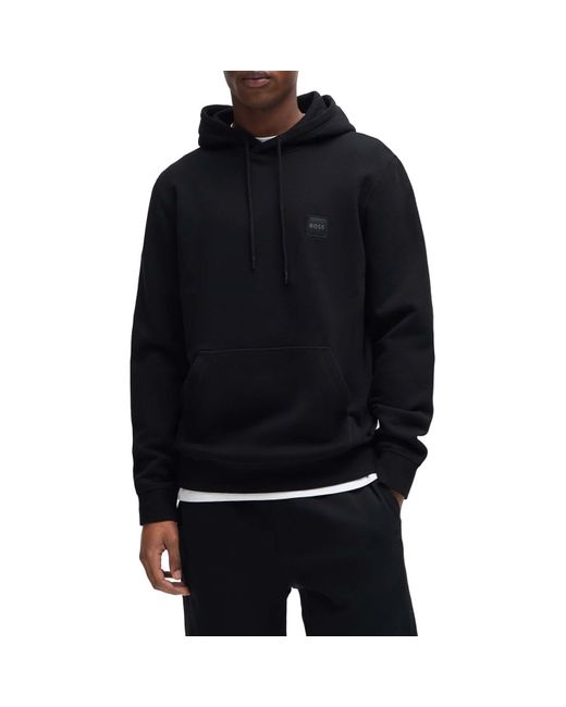 Boss Black Logo Patch Hoodie for men