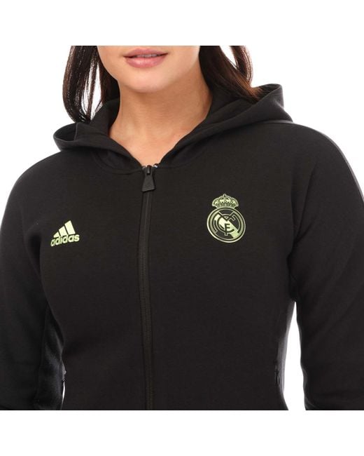 Adidas Black Real Madrid Anthem Jacket