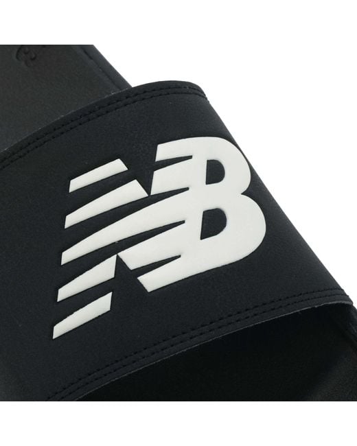 New Balance Black 200 Slide Sandals for men