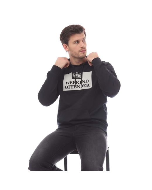 Weekend Offender Blue Garrison Hoody for men