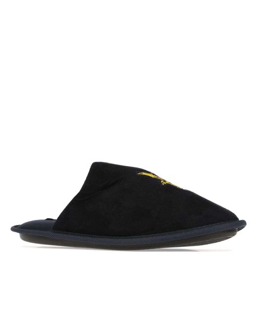 Lyle & Scott Black And Colin Mule Slipper for men