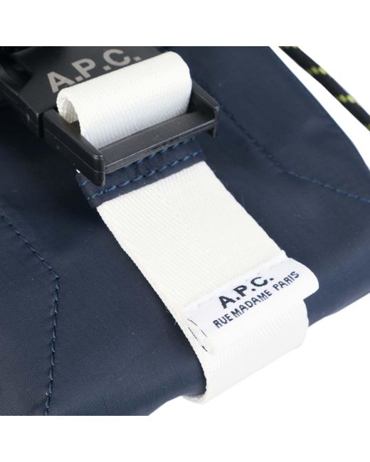 A.P.C. Blue Treck Crossbody Bag for men