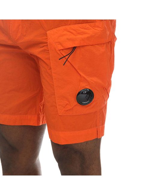 C P Company Orange Eco-chrome R Swim Shorts for men
