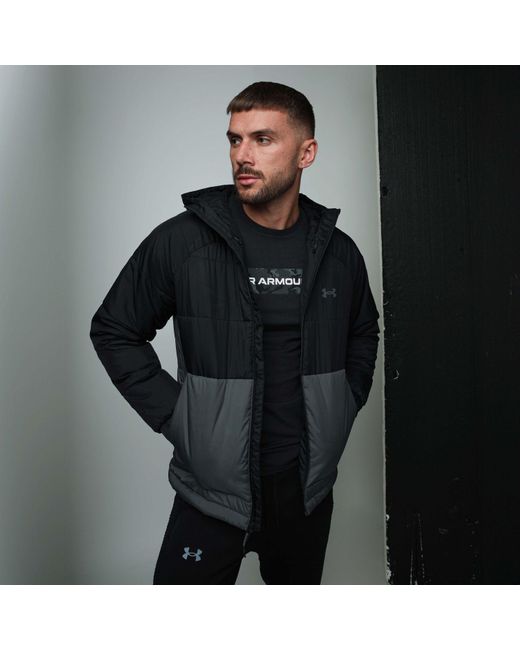 Under Armour Black Ua Storm Insulate Hooded Jacket for men