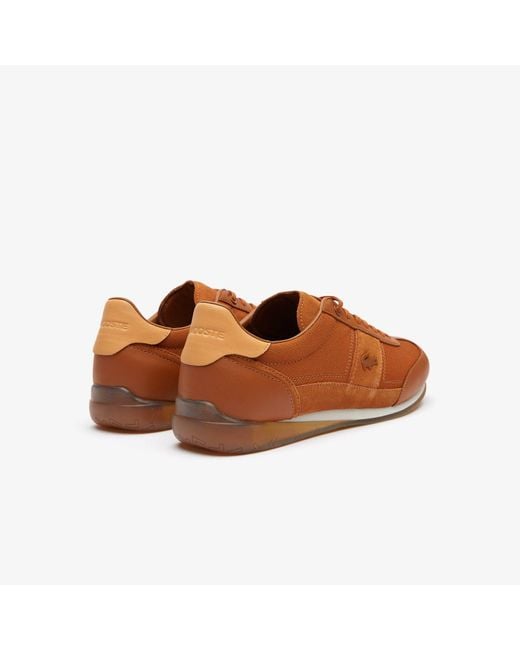 Lacoste Brown Angula Trainers for men