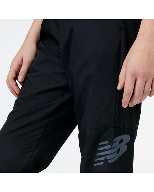 New Balance Black Tenacity Woven Pants for men