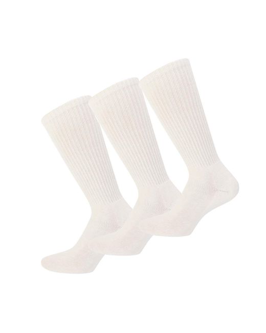 Timberland White Logo Sport 3 Pack Socks for men
