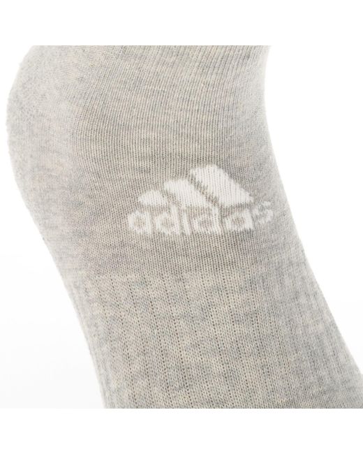 Adidas Black 3-pack 3-stripes Cushioned Crew Socks for men