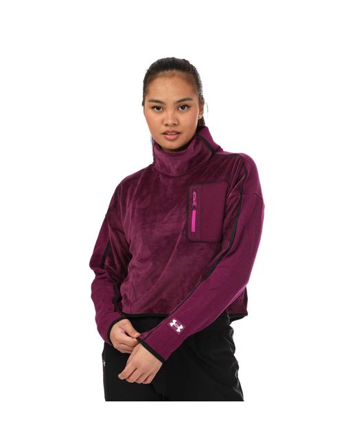 Buy Under Armour Women's UA Tech Twist ½ Zip Training Top Purple in KSA -SSS