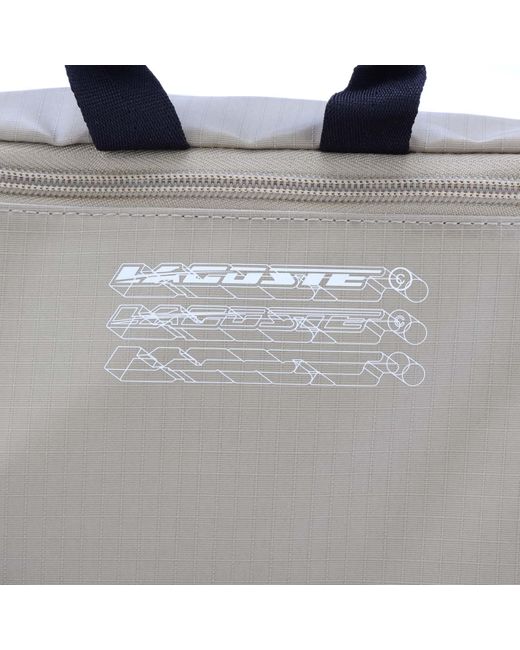 Lacoste Black Logo Print Waist Bag for men