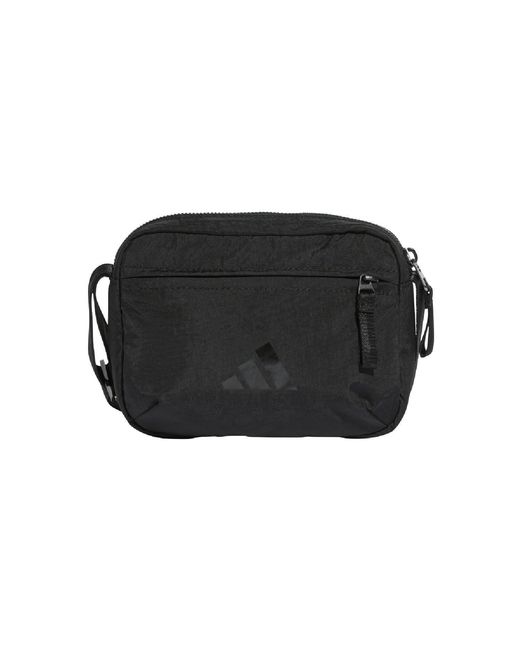 Adidas Black 3 Bar Logo Festival Bag for men