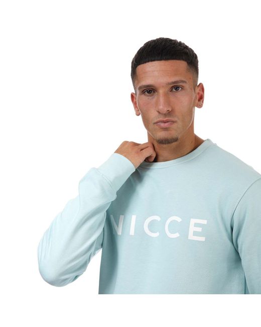 Nicce London Original Logo Sweatshirt in Blue for Men | Lyst UK