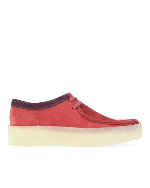 Clarks Red Wallabee Cup Shoes for men