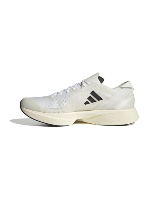 Adidas White Adizero Takumi Sen 9 Running Shoes for men